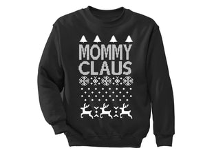 XtraFly Apparel MommyClaus Santa Ugly Christmas Pullover Crewneck-Sweatshirt