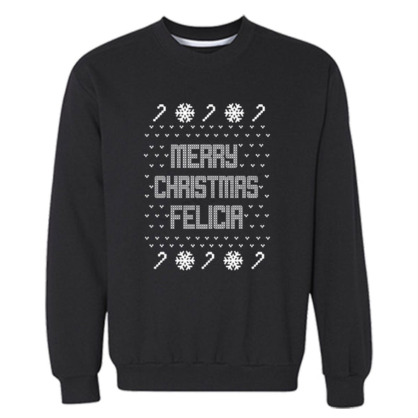 XtraFly Apparel Ugly Christmas Vacation Funny Pullover Crewneck-Sweatshirt