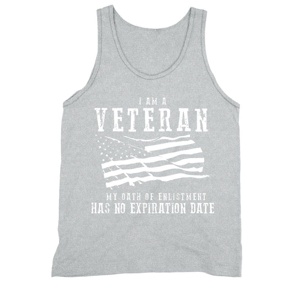 XtraFly Apparel Men's I Am Veteran US Flag Military Pow Mia Tank-Top