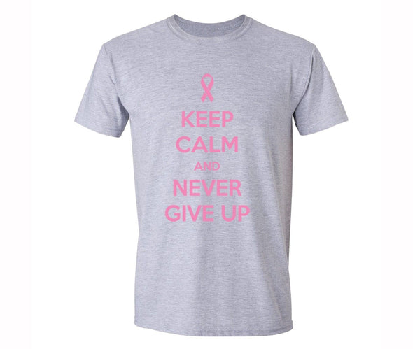 XtraFly Apparel Men's Breast Cancer Awareness Crewneck Short Sleeve T-shirt