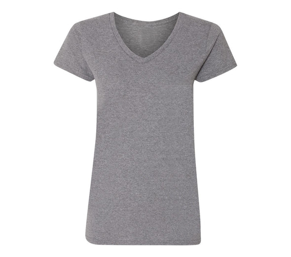 XtraFly Apparel Women's Active Plain Basic V-neck Short Sleeve T-shirt