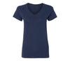 XtraFly Apparel Women's Active Plain Basic V-neck Short Sleeve T-shirt Navy