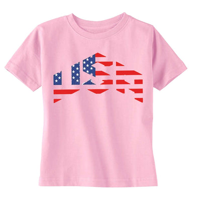XtraFly Apparel Boys USA Flag American Pride Crewneck Short Sleeve T-shirt