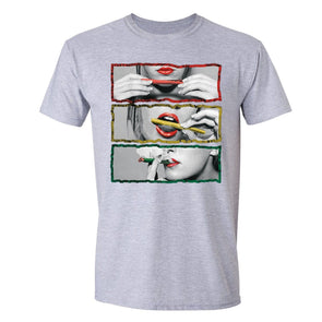 XtraFly Apparel Men's Roll Lick Smoke 420  Crewneck Short Sleeve T-shirt