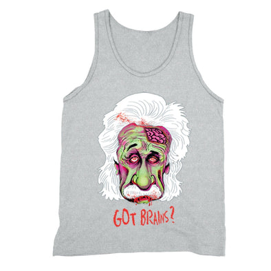 XtraFly Apparel Men's Got Brains Zombie Einstein Novelty Gag Tank-Top