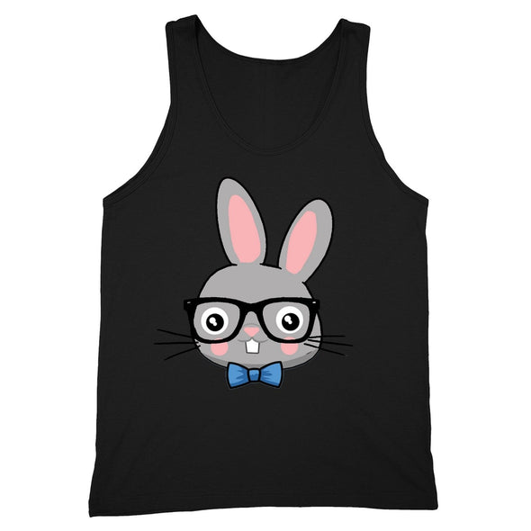 XtraFly Apparel Men's Rabbit Nerd EyeGlasses Easter Tank-Top