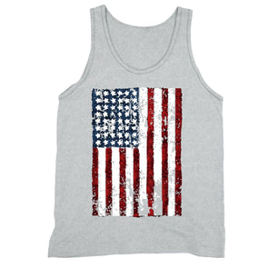 XtraFly Apparel Men's Flag USA Distressed American Pride Tank-Top