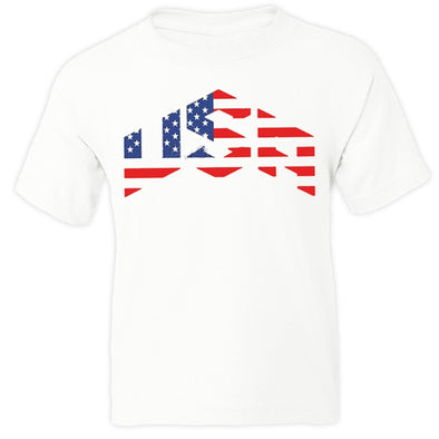 XtraFly Apparel Boys USA Flag American Pride Crewneck Short Sleeve T-shirt
