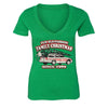 XtraFly Apparel Women's Family Vacation Griswold Ugly Christmas V-neck Short Sleeve T-shirt