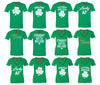 XtraFly Apparel Shamrock Clover St. Patrick's Matching Couples Short Sleeve T-shirt