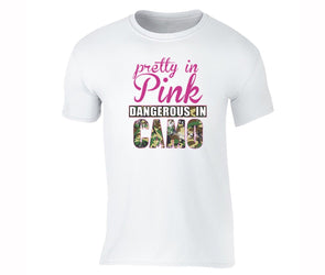 XtraFly Apparel Men's Pretty in Pink Breast Cancer Ribbon Crewneck Short Sleeve T-shirt