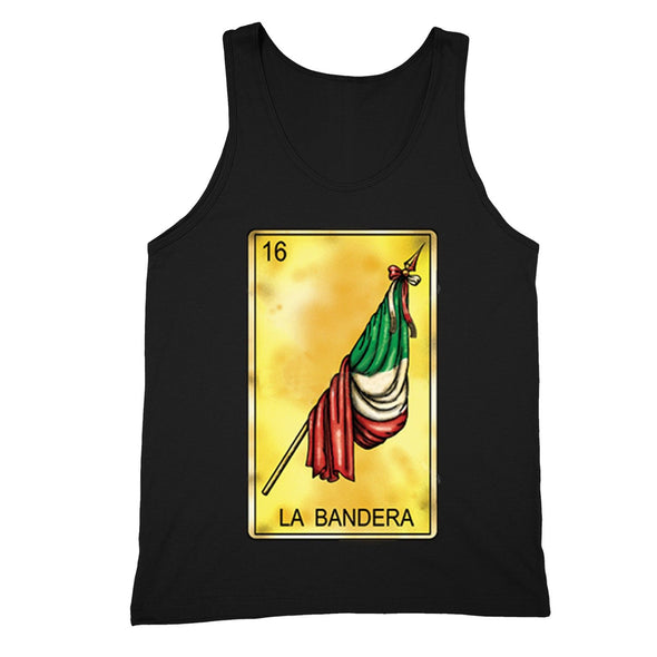 XtraFly Apparel Men's Loteria La Bandera Flag Mexican Heritage Tank-Top