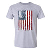 XtraFly Apparel Men's American Flag Distressed 4th of July Crewneck Short Sleeve T-shirt