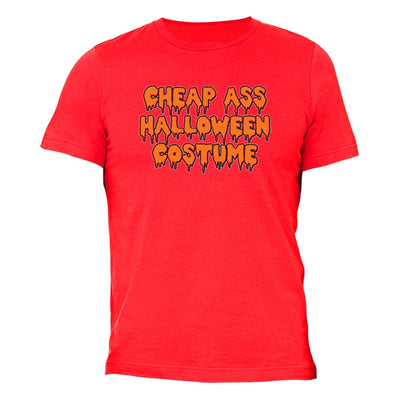 XtraFly Apparel Men's Cheap Ass Costume Halloween Pumpkin Crewneck Short Sleeve T-shirt