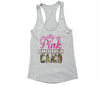 XtraFly Apparel Women's Pretty in Pink Breast Cancer Ribbon Racer-back Tank-Top