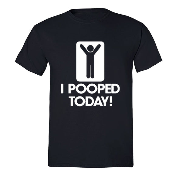 XtraFly Apparel Men's I Pooped Today Novelty Gag Crewneck Short Sleeve T-shirt