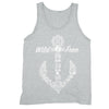 XtraFly Apparel Men's Wild Free Vacation Anchor Novelty Gag Tank-Top