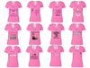 XtraFly Apparel Women's Breast Cancer Awareness V-neck Short Sleeve T-shirt