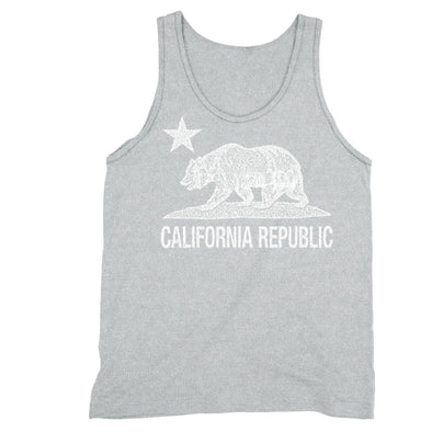 XtraFly Apparel Men's Bear Distressed CA California Pride Tank-Top