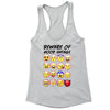 XtraFly Apparel Women's Mood Swings Emoji Novelty Gag Racer-back Tank-Top