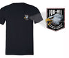 XtraFly Apparel Men's Eagle Pocket Military Pow Mia Crewneck Short Sleeve T-shirt