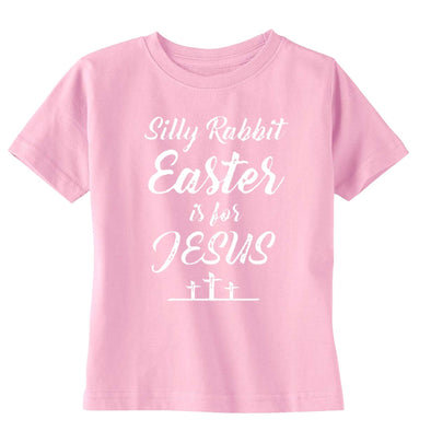 XtraFly Apparel Boys Silly Rabbit Jesus Cross Easter Crewneck Short Sleeve T-shirt