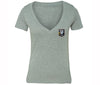 XtraFly Apparel Women's Eagle Pocket Military Pow Mia V-neck Short Sleeve T-shirt