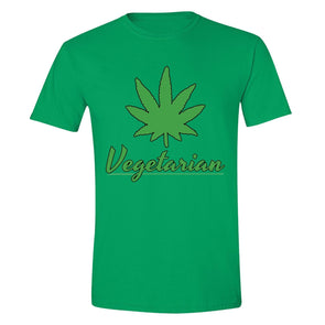 XtraFly Apparel Men's Vegetarian 420  Crewneck Short Sleeve T-shirt