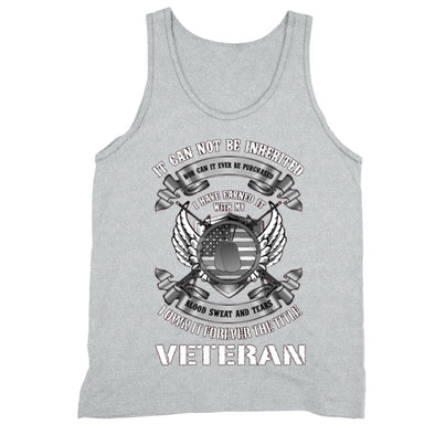 XtraFly Apparel Men's Veteran Blood Sweat Tears Military Pow Mia Tank-Top