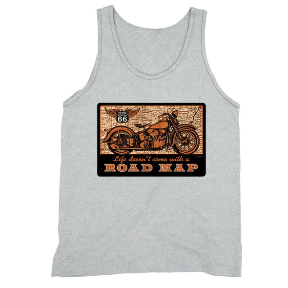 XtraFly Apparel Men's Road Map Route 66 Biker Motorcycle Tank-Top