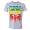 XtraFly Apparel Men's Stoned Rasta Reggae  Crewneck Short Sleeve T-shirt