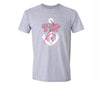 XtraFly Apparel Men's Breast Cancer Awareness Crewneck Short Sleeve T-shirt