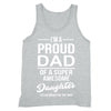 XtraFly Apparel Men's I'm a Proud Dad Father's Day Tank-Top