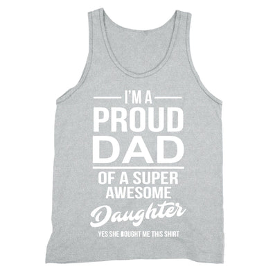 XtraFly Apparel Men's I'm a Proud Dad Father's Day Tank-Top