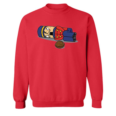 XtraFly Apparel Nutcracker Soldier Ugly Christmas Pullover Crewneck-Sweatshirt