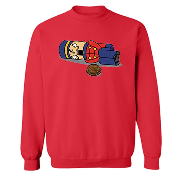 XtraFly Apparel Nutcracker Soldier Ugly Christmas Pullover Crewneck-Sweatshirt