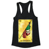 XtraFly Apparel Women's Loteria La Bandera Flag Mexican Heritage Racer-back Tank-Top