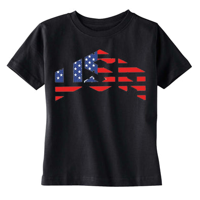 XtraFly Apparel Boys USA Flag American Pride Crewneck Short Sleeve T-shirt