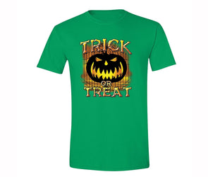 XtraFly Apparel Men's Trick or Treat Bones Halloween Pumpkin Crewneck Short Sleeve T-shirt