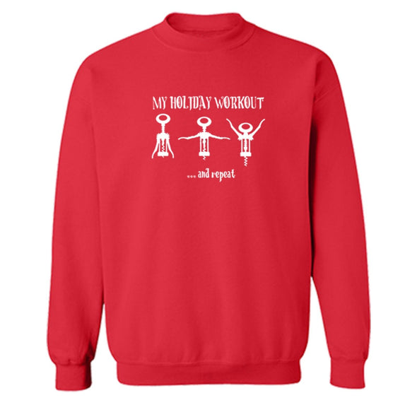 XtraFly Apparel Ugly Christmas Vacation Funny Pullover Crewneck-Sweatshirt