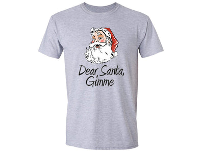 XtraFly Apparel Men's Dear Santa Gimme Ugly Christmas Crewneck Short Sleeve T-shirt
