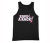 XtraFly Apparel Men's Save A Rack Antlers Breast Cancer Ribbon Tank-Top