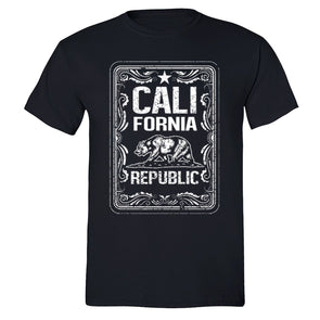XtraFly Apparel Men's Vintage Cali Bear California Pride Crewneck Short Sleeve T-shirt