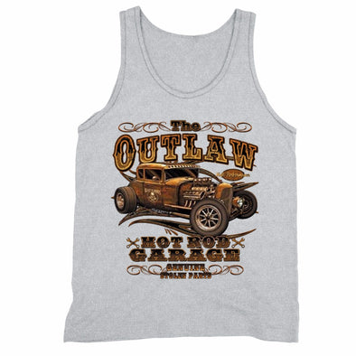 XtraFly Apparel Men's Outlaw Hotrod Car Truck Garage Tank-Top