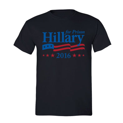 XtraFly Apparel Men's Hillary for Prison America Election Crewneck Short Sleeve T-shirt