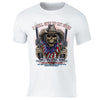 XtraFly Apparel Men's American Flag Distressed 4th of July Crewneck Short Sleeve T-shirt