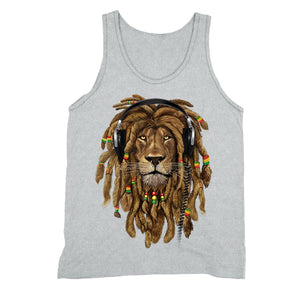 XtraFly Apparel Men's Lion Rasta Reggae  Tank-Top