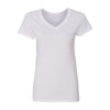 XtraFly Apparel Women's Active Plain Basic V-neck Short Sleeve T-shirt White