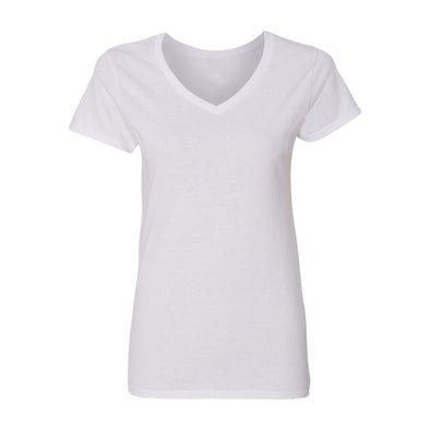 XtraFly Apparel Women's Active Plain Basic V-neck Short Sleeve T-shirt White