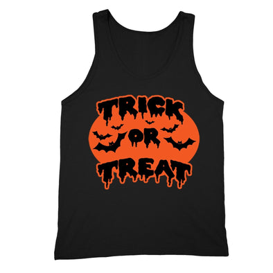 XtraFly Apparel Men's Trick or Treat Bats Halloween Pumpkin Tank-Top